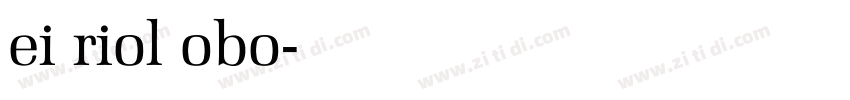 ei riol obo字体转换
